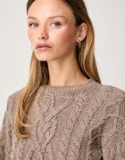 Weekend Max Mara пуловер дамски от вълна WKDALBEN кафяв 2625366132600