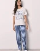 women'secret пижама от две части дамска от памук бежова 3133518