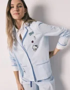 women'secret Пижама от две части дамска синя 3133520