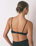 women'secret триъгълен сутиен с памук черен 5691558