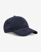 Wood Wood Джинсова шапка с козирка Low profile corduroy cap в тъмносиньо с изчистен дизайн 12130810.9016