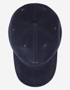 Wood Wood Джинсова шапка с козирка Low profile corduroy cap в тъмносиньо с изчистен дизайн 12130810.9016