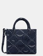 Zadig&Voltaire Чанта ANGEL TOTE XS DENIM MONOGRAM в тъмносиньо LWBA04269