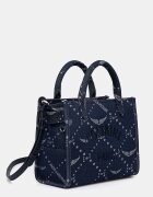 Zadig&Voltaire Чанта ANGEL TOTE XS DENIM MONOGRAM в тъмносиньо LWBA04269