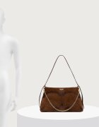 Zadig&Voltaire чанта crossbody дамска от велур JIM кафява LWBA04416