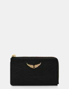 Zadig&Voltaire портфейл дамски от кожа черен LWSG00011