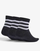 adidas 3 Packs Cushioned Sportswear 3-Stripes Black