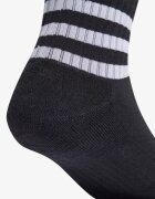 adidas 3 Packs Cushioned Sportswear 3-Stripes Black