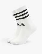 adidas 3 Packs Cushioned Sportswear 3-Stripes White