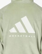 adidas Basketball Velour Hoodie Halo Green