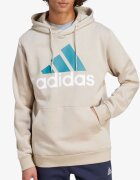 adidas Big Logo FL Hoodie Beige/Blue