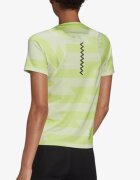 adidas Fast Allover Print Tee Green/White