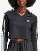 adidas Originals Long Sleeve Cropped Top Black
