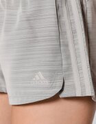 adidas Pacer Training 3-Stripes Heather Woven Shorts Grey