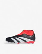 adidas Predator 24 League Laceless Firm Ground Boots Black/Red