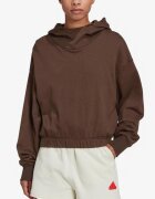 adidas Sportswear Studio Lounge Cropped Hoodie Brown