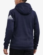 adidas Stack Logo On Left Sleeve Hoodie Blue