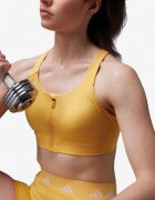 adidas Tailored Impact Luxe High-Support Zip Bra Yellow