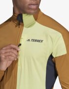 adidas Terrex Xperior Cross-Country Ski Soft Shell Jacket Brown