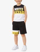 Chicco Boys Shorts And Tank Top Set Black/White