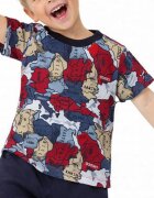 Chicco Boys Tee Red Printed