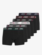JACK&JONES Jaccorp Logo Boxer Briefs All Black 6 Pack