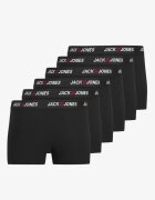JACK&JONES Jaccorp Logo Boxer Briefs Black 6 Pack