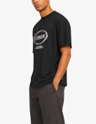 JACK&JONES Jcolido Aop Front Print Tee SS Crew Neck Black