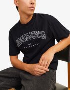 JACK&JONES Jjecaleb Varsity Tee SS O-Neck Noos Black