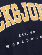 JACK&JONES Jjecaleb Varsity Tee SS O-Neck Noos Navy