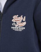 JACK&JONES Jjelogo Sweat Ziphood 2Col Noos JNR Navy