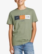 JACK&JONES Jorbrady Tee Ss Crew Neck Sn Jnr Oil Green