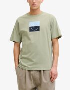 JACK&JONES Jorcatskills Square Branding Tee SSCN LN Green