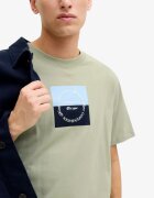 JACK&JONES Jorcatskills Square Branding Tee SSCN LN Green