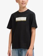 JACK&JONES Jorinwood Block Brend Tee Ss Cn Noos Jnr Black