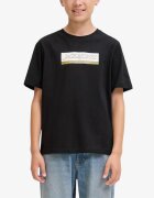 JACK&JONES Jorinwood Block Brend Tee Ss Cn Noos Jnr Black