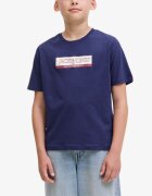 JACK&JONES Jorinwood Block Brend Tee Ss Cn Noos Jnr Ocean Cavern