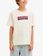 JACK&JONES Jorinwood Block Brend Tee Ss Cn Noos Jnr White