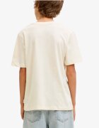 JACK&JONES Jorinwood Block Brend Tee Ss Cn Noos Jnr White