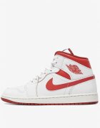 Nike Air Jordan 1 Mid Se Shoes White/Red
