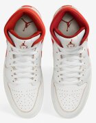 Nike Air Jordan 1 Mid Se Shoes White/Red