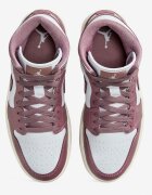 Nike Air Jordan 1 Mid Shoes Mauve/White