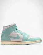 Nike Air Jordan 1 Mid Shoes White/Blue