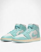 Nike Air Jordan 1 Mid Shoes White/Blue
