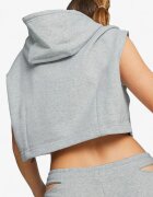 Puma Dare To Hooded Cropped Top Grey