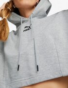 Puma Dare To Hooded Cropped Top Grey