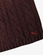 Puma Dave Cable Knit Scarf Bordo