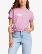 Puma Ess Logo Knotted Tee G Pink