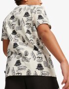 Puma Ess Mid 90s Aop Tee B White / Black