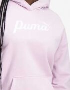 Puma Essentials+ Script Hoodie Grape Mist